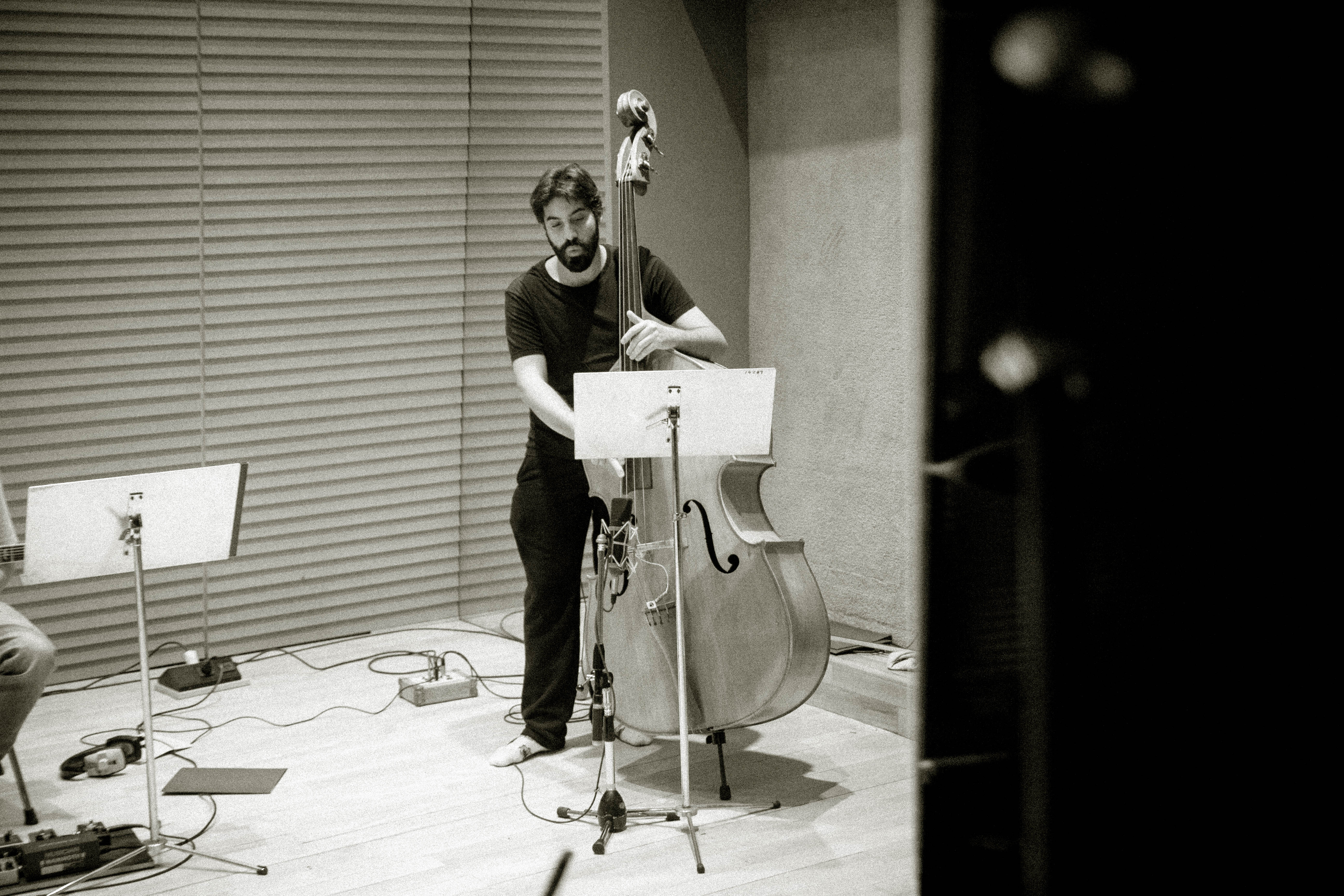 Recording at the studio